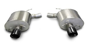 Cadillac CTS Performance Exhaust - Rear - CORSA Performance - Axle-Back Touring - Black - `09-`14